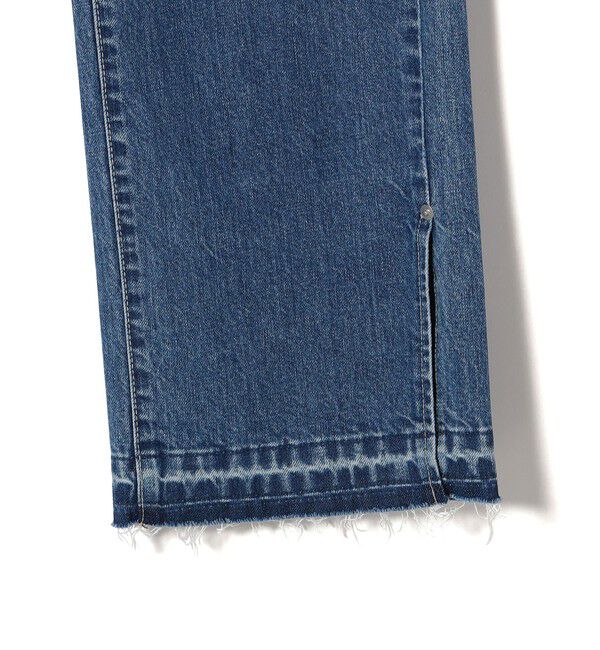 SHIPS for women「〈洗濯機可能〉サイド スリット ストレート デニム」|デニム|