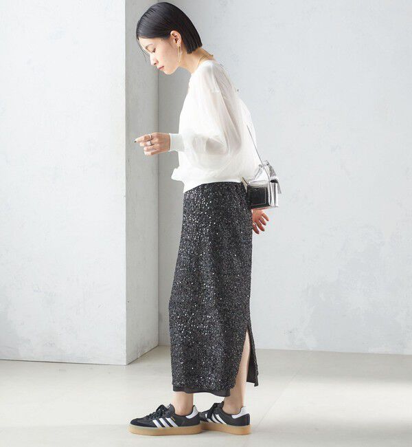 SHIPS for women「〈手洗い可能〉ダブル シアー ニット プルオーバー」|ニット・セーター|