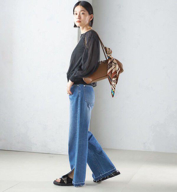 SHIPS for women「〈手洗い可能〉ダブル シアー ニット プルオーバー」|ニット・セーター|