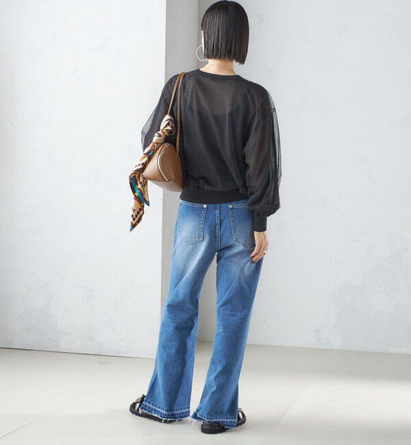 SHIPS for women「〈手洗い可能〉ダブル シアー ニット プルオーバー」|ニット・セーター|