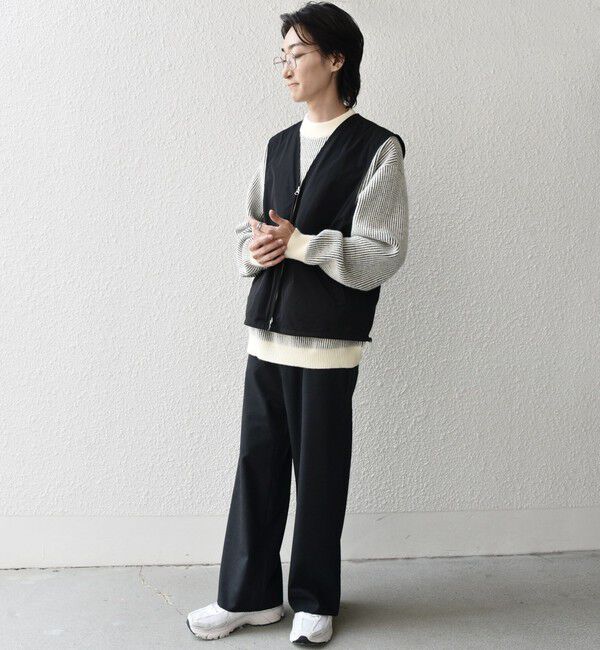 SHIPS any「SHIPS any: 〈洗濯機可能〉ダブルジップ アーバン ベスト［a-nylon］(セットアップ対応)◇」|ベスト・ジレ|