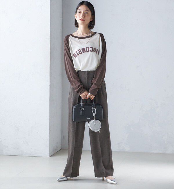 SHIPS for women「St.Johns 3rd club:〈洗濯機可能〉シアー ベースボール TEE」|Tシャツ・カットソー|