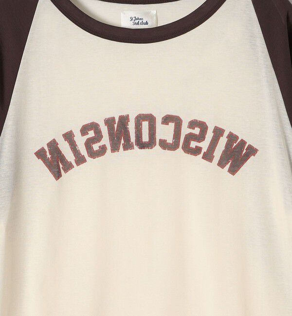 SHIPS for women「St.Johns 3rd club:〈洗濯機可能〉シアー ベースボール TEE」|Tシャツ・カットソー|