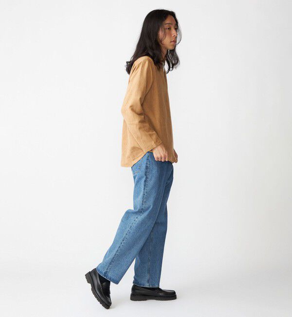 SHIPS「BENCH MARKING SHIRT: スキッパー ポリエステル フェイクスエード シャツ」|シャツ・ブラウス|