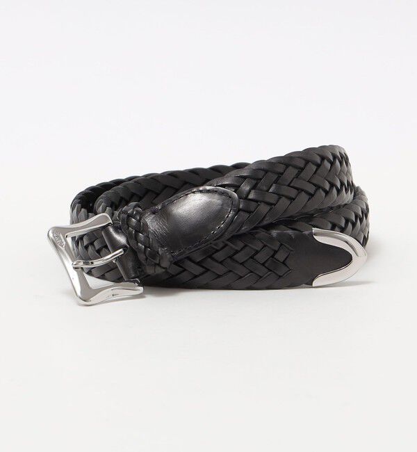 SHIPS「J&MDAVIDSON: エンベロープバックルチップエンド 30MM ベルト」|ベルト|ブラック