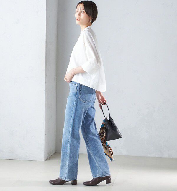 SHIPS for women「〈手洗い可能〉コットン ポリエステル ピンタック 羽織 ブラウス」|シャツ・ブラウス|