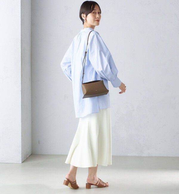 SHIPS for women「〈手洗い可能〉コットン ギャザー チュニック ブラウス」|シャツ・ブラウス|