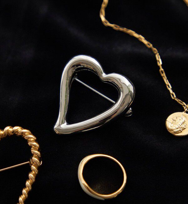 SHIPS for women「ハート モチーフ ブローチ」|ブローチ・コサージュ|シルバー