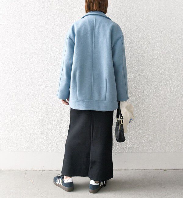 SHIPS any「SHIPS any: ウール ミックス コクーン ショート Pコート」|その他|