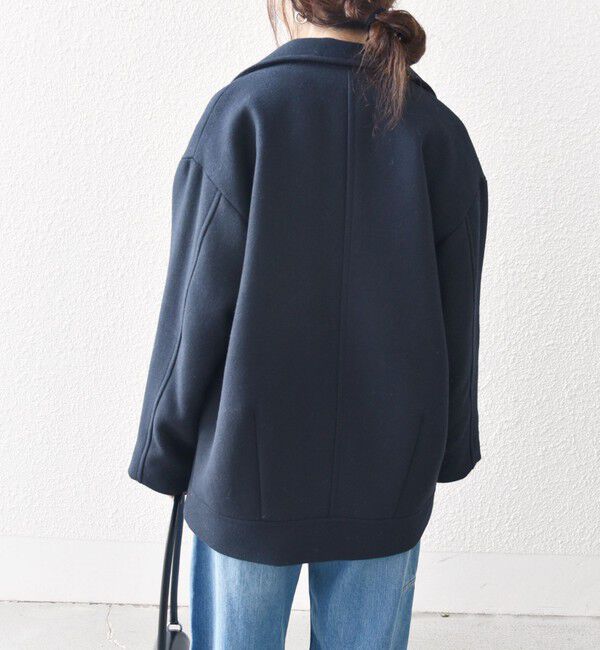 SHIPS any「SHIPS any: ウール ミックス コクーン ショート Pコート」|その他|