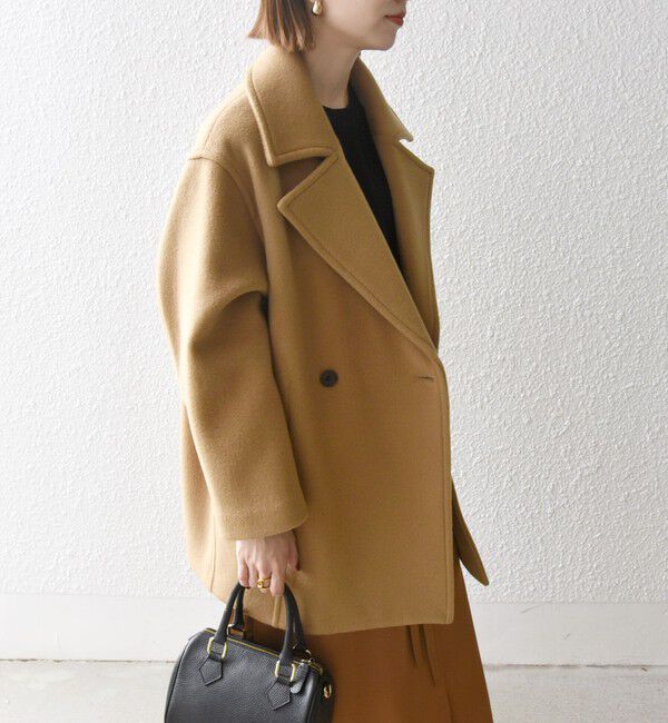 SHIPS any「SHIPS any: ウール コクーン テーラード ショート コート 25AW」|その他|