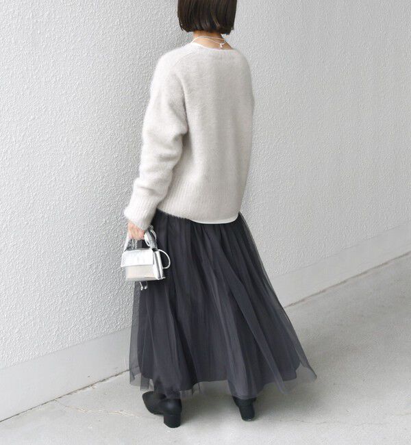 SHIPS for women「〈手洗い可能〉リバーシブル チュール カッセン スカート」|スカート|