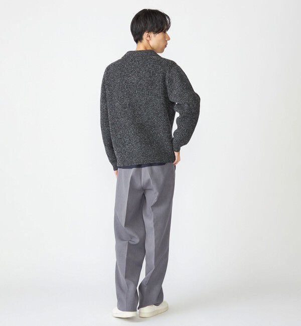 SHIPS「SHIPS: SOLOTEX(R) 畔編み ポロ ニット カーディガン」|カーディガン|