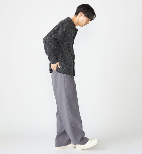 SHIPS「SHIPS: SOLOTEX(R) 畔編み ポロ ニット カーディガン」|カーディガン|