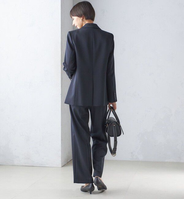 SHIPS for women「タキシード クロス ストレート パンツ」|スラックス|