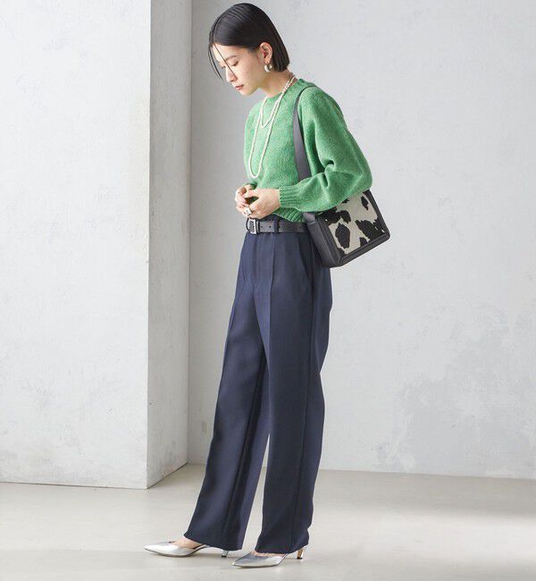 SHIPS for women「Harley of Scotland:〈手洗い可能〉:クロップド プルオーバー」|ニット・セーター|