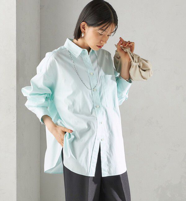 SHIPS for women「〈洗濯機可能〉ピン オックス 刺繍 シャツ」|シャツ・ブラウス|