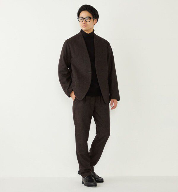 SHIPS Colors 「SHIPS Colors:ヘリンボーン イージー スラックス(セットアップ対応可能)」|スラックス|