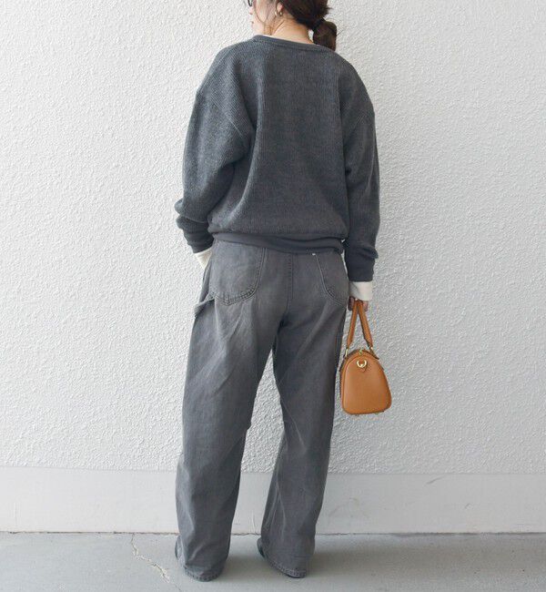 SHIPS any「SHIPS any:〈手洗い可能〉起毛 ワッフル ヘンリーネック コンパクト プルオーバー」|Tシャツ・カットソー|