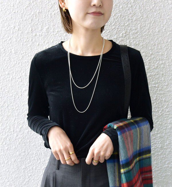 SHIPS for women「シアー トリコット ロングスリーブ TEE」|Tシャツ・カットソー|