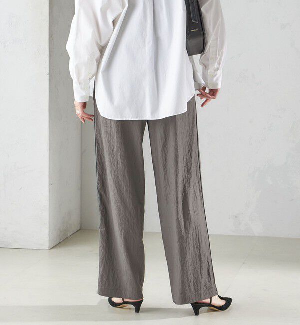 SHIPS for women「〈手洗い可能〉ナイロン混 ドロスト パンツ」|その他|