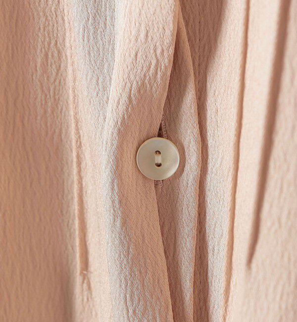 SHIPS for women「〈手洗い可能〉ハンマー サテン ピンタック ブラウス」|シャツ・ブラウス|