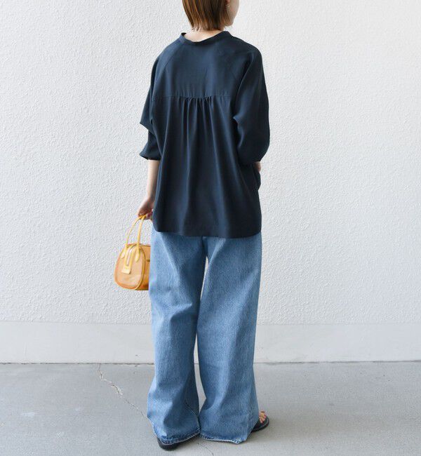 SHIPS for women「〈手洗い可能〉メタル ボタン シャンブレー ブラウス」|シャツ・ブラウス|