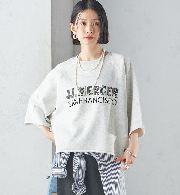 SHIPS for women「【SHIPS別注】〈洗濯機可能〉J.J MERCER:別注 7分袖 プリント スウェット」|スウェット・ジャージ|
