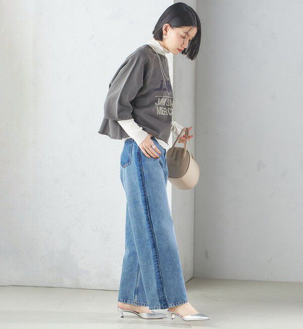 SHIPS for women「【SHIPS別注】〈洗濯機可能〉J.J MERCER:別注 7分袖 プリント スウェット」|スウェット・ジャージ|