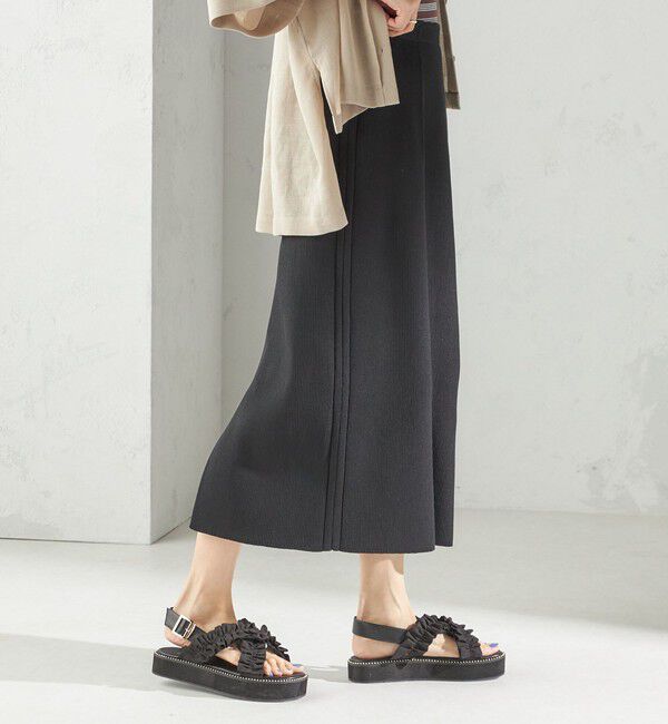 SHIPS for women「〈手洗い可能〉前後 2WAY リブ ニット スカート」|スカート|