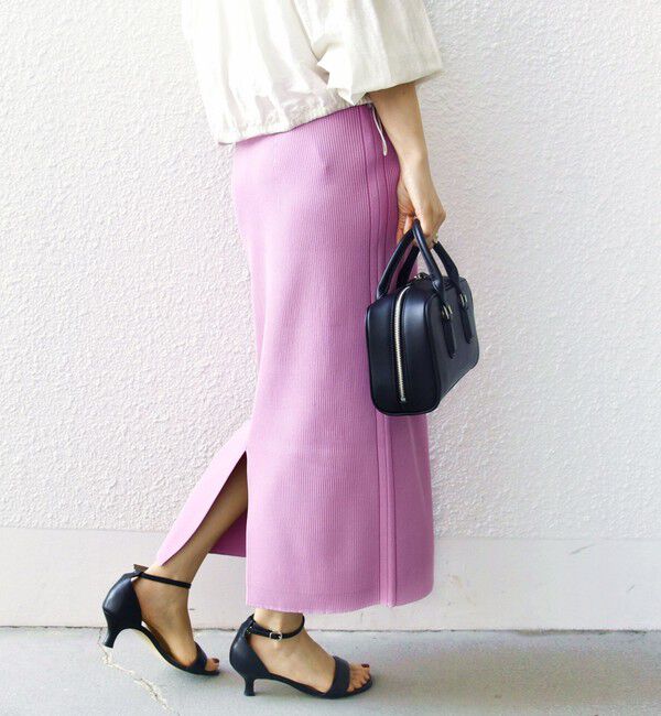 SHIPS for women「〈手洗い可能〉前後 2WAY リブ ニット スカート」|スカート|