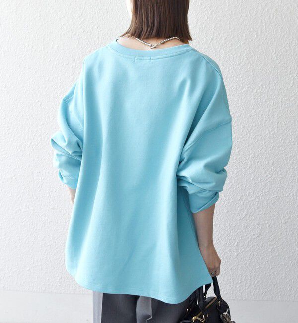 SHIPS any「【WEB限定】SHIPS any:〈洗濯機可能〉USAコットン 裏毛 スキッパー ルーズ スウェット」|スウェット・ジャージ|