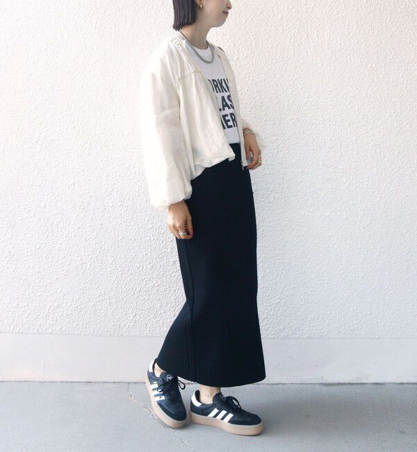 SHIPS for women「〈手洗い可能〉バック ギャザー リネン ジップ ブルゾン」|ブルゾン・スタジャン|