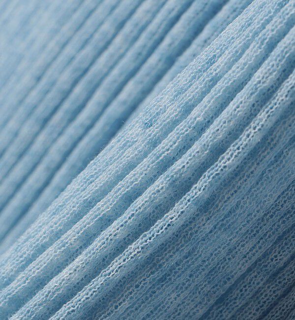 SHIPS for women「〈手洗い可能〉シアー リブ 長袖 ポロ ニット」|ニット・セーター|