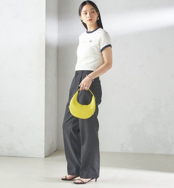 SHIPS for women「FRED PERRY:G9163 CROPPED RINGER TEE」|Tシャツ・カットソー|