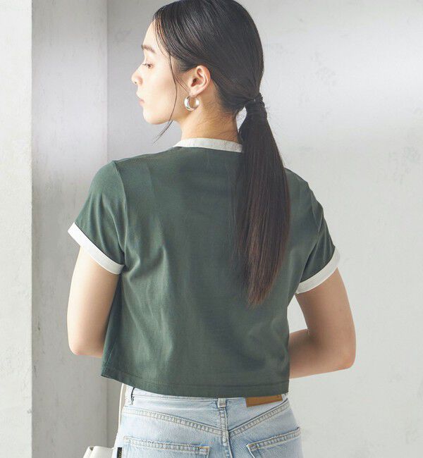 SHIPS for women「FRED PERRY:G9163 CROPPED RINGER TEE」|Tシャツ・カットソー|