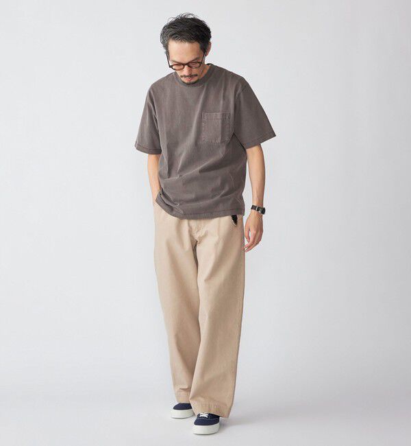 SHIPS「SHIPS: コットン USA クルーネック ポケット ピグメント Tシャツ」|Tシャツ・カットソー|