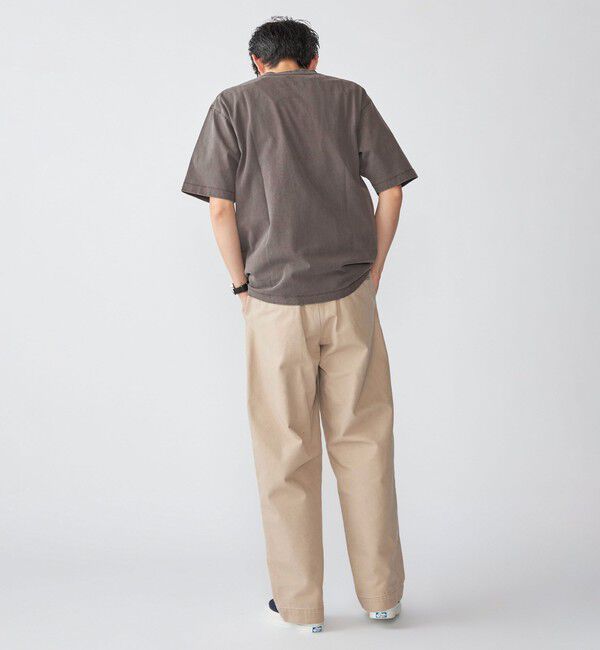 SHIPS「SHIPS: コットン USA クルーネック ポケット ピグメント Tシャツ」|Tシャツ・カットソー|