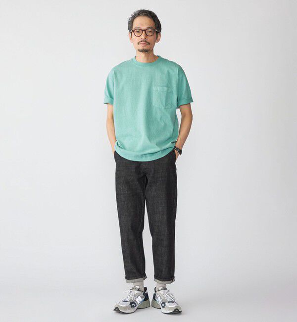 SHIPS「SHIPS: コットン USA クルーネック ポケット ピグメント Tシャツ」|Tシャツ・カットソー|