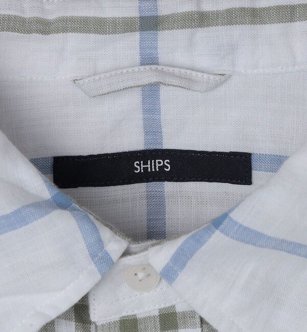 SHIPS「SHIPS: BEZ ウォッシュド チェック ロングスリーブ シャツ」|シャツ・ブラウス|