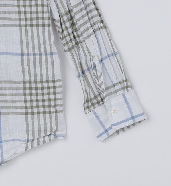 SHIPS「SHIPS: BEZ ウォッシュド チェック ロングスリーブ シャツ」|シャツ・ブラウス|