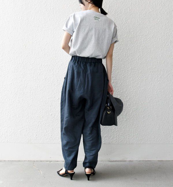 SHIPS any「SHIPS any:〈洗濯機可能〉リネン ミックス コクーン イージー パンツ」|その他|