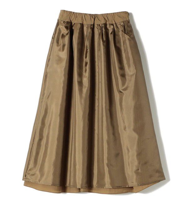 SHIPS for women「〈手洗い可能〉ライト タフタ タック フレア スカート」|スカート|