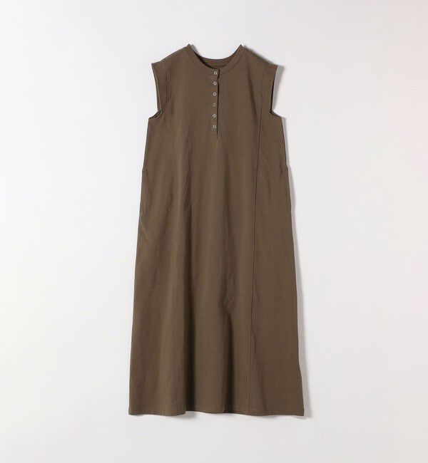 SHIPS any「SHIPS any:〈洗濯機可能〉USAコットン ヘンリーネック Aライン ワンピース」|ワンピース|