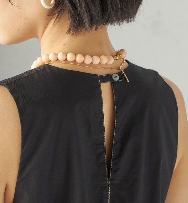 SHIPS for women「〈手洗い可能〉Fanaka:ポプリン ティアード ロング ワンピース」|ワンピース|