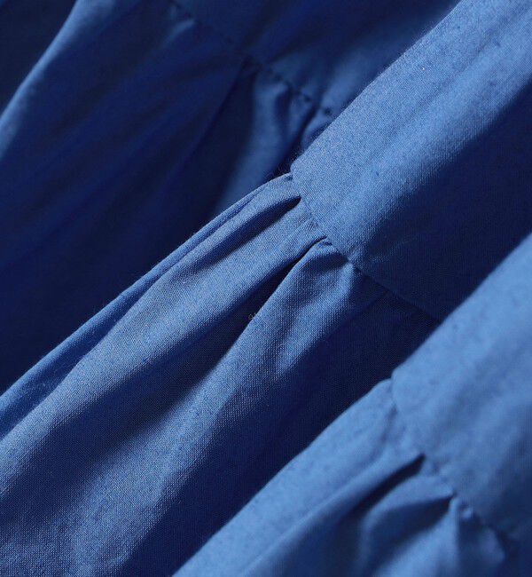 SHIPS for women「〈手洗い可能〉Fanaka:ポプリン ティアード ロング ワンピース」|ワンピース|