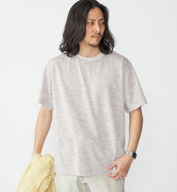 SHIPS「SHIPS: リネン ライク スラブ ショートスリーブ Tシャツ」|Tシャツ・カットソー|