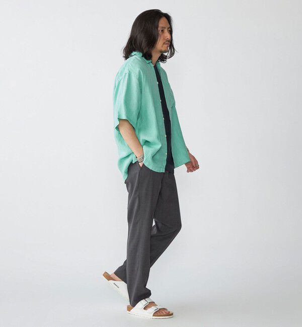 SHIPS「SHIPS: リネン パナマ ウィークエンド ショートスリーブ シャツ」|シャツ・ブラウス|