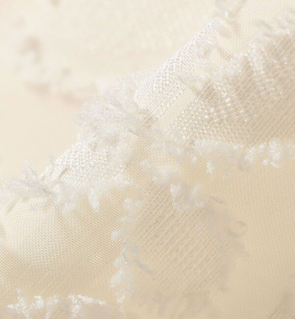 SHIPS any「SHIPS any:〈手洗い可能〉シアー フラワー ジャカード ボウタイ フレンチ ブラウス」|シャツ・ブラウス|