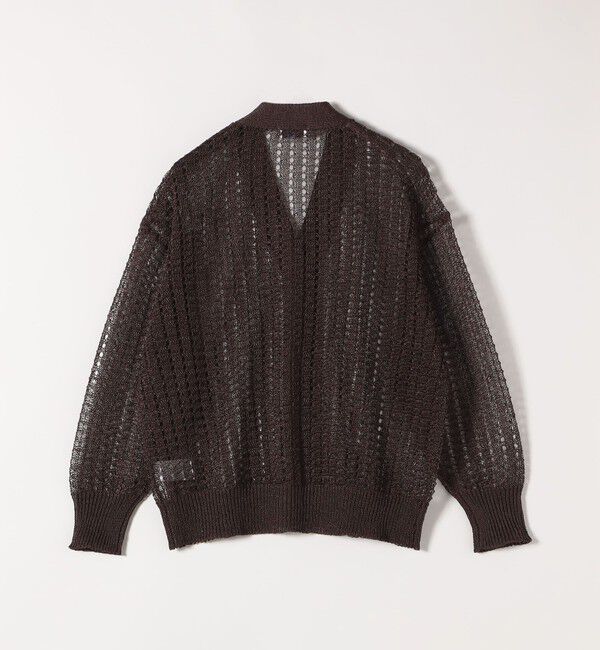SHIPS any「《一部追加予約》SHIPS any:〈手洗い可能〉ギマ ワイド Vネック シアー カーディガン」|カーディガン|